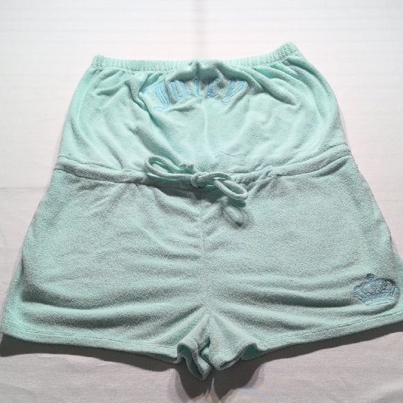Juicy Couture Green Athletic Shorts with Elastic Waistband - Picture 1 of 6